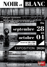 Noir et blanc : vernissage dans le bel atelier Gustave Paris-ARTEC