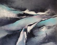 "Brèche" - 92 x 73 cm  / Huile sur toile - Encre - Glacis - ARTEC