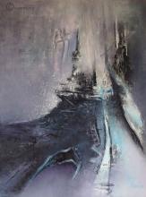 "Paris" - 65 x 81 cm  / Huile sur Toile - Encre - Glacis - ARTEC